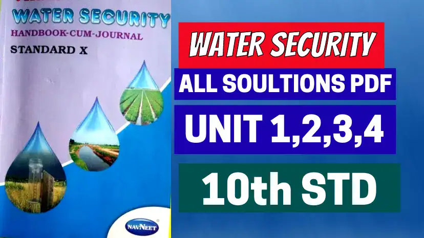 Water Security Std 10 Handbook Cum Journal Answers Pdf Water Security