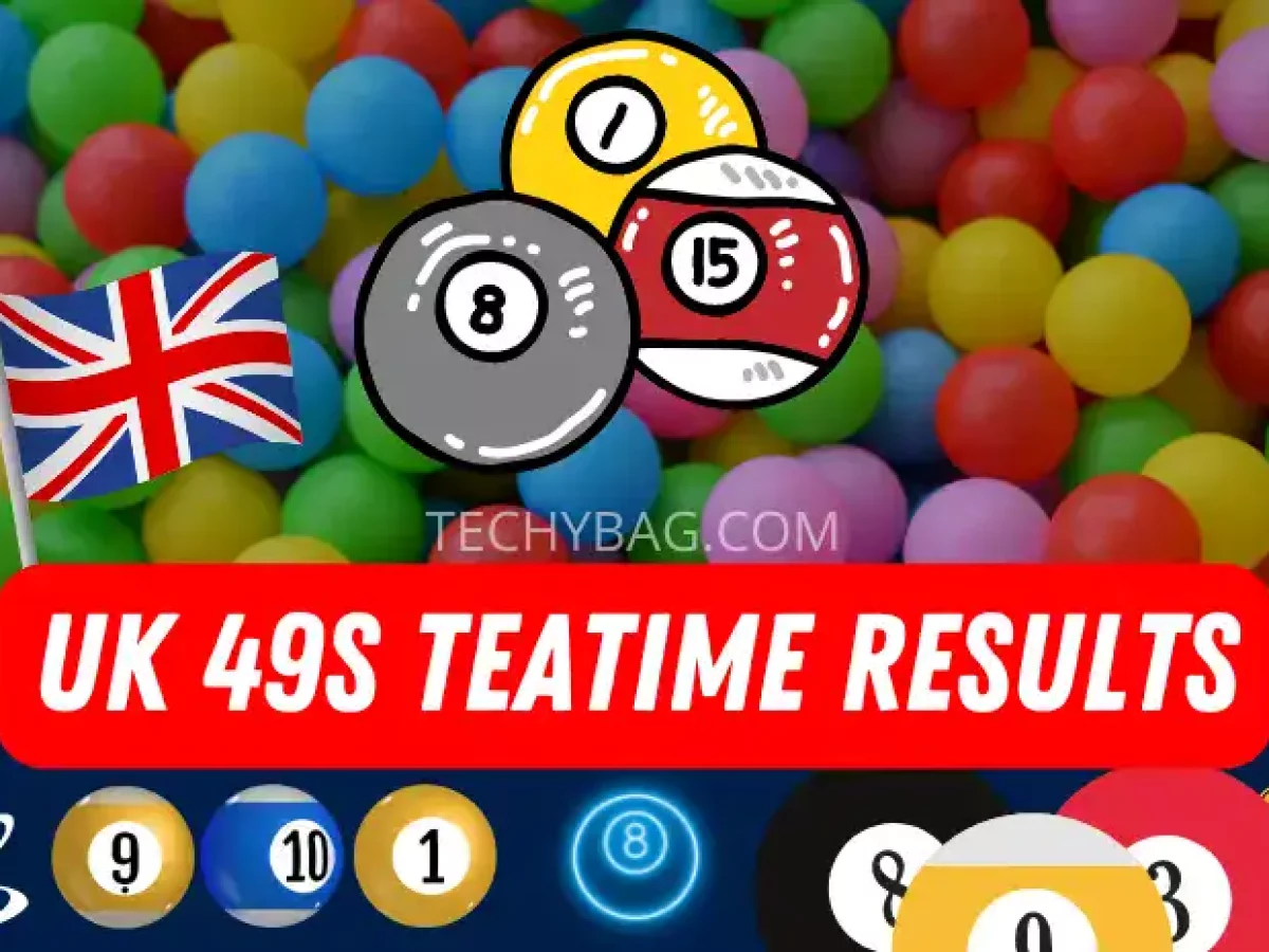 Uk 49s Teatime Results Today Techy Bag